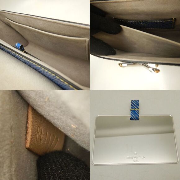 LOUIS VUITTON Blue Leather Shoulder Bag - Picture 9 of 10